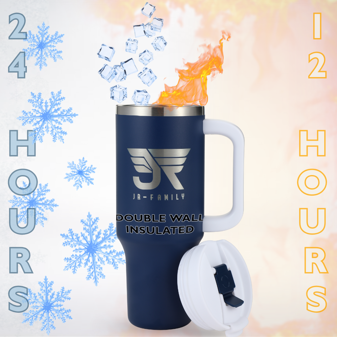 40oz Navy Blue Insulated Tumbler - Spill Proof & Durable